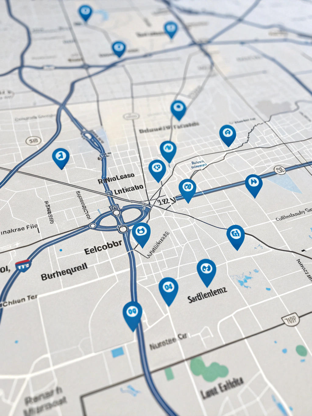 Carte de nos zones de service pour la réparation de portes patio
